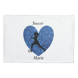 Soccer Girl Heart Kissenbezug
