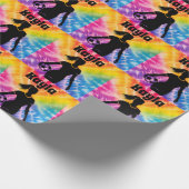 Soccer Girl Personalisiert Krawatte Dye Rainbow Bu Geschenkpapier (Ecke)
