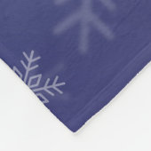 Soccer Girl Personalisiert Winter Ombre Snowflake Fleecedecke (Ecke)