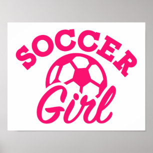Soccer girl poster