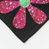 Soccer Girls Funkelnd Blume Power Fleecedecke (Ecke)