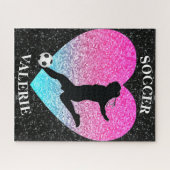 Soccer Girls Glam Personalisiert Jigsaw Puzzle (Horizontal)