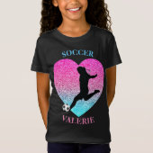 Soccer Girls Herz T - Shirt (Vorderseite)