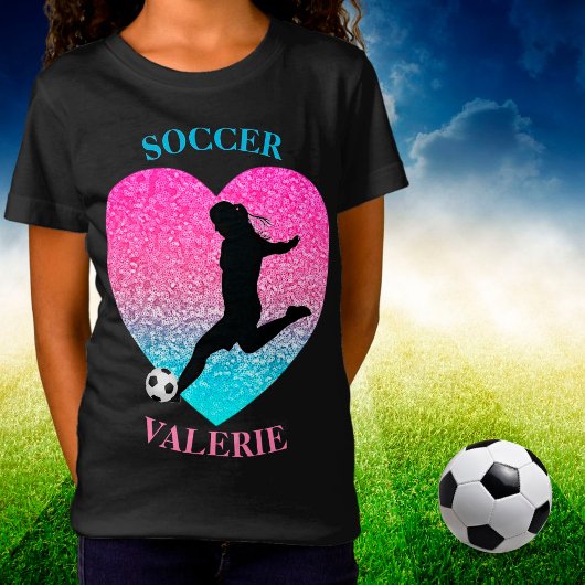 Soccer Girls Herz T - Shirt