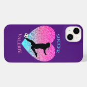 Soccer Girls Lila OtterBox iPhone Case Hülle (Rückseite (Horizontal))
