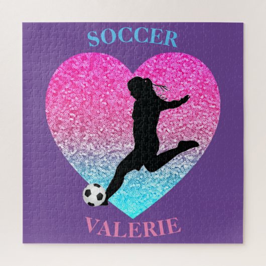 Soccer Girls Personalisiert Jigsaw Puzzle (Vertikal)