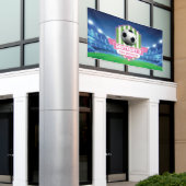 Soccer Girly Birthday banner backdrop (Äußeres Gebäude)