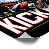 Soccer Gnome Merry Kickmas Poster (Ecke)