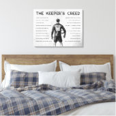 Soccer Goalkeeper Personalized Keeper's Creed Leinwanddruck (Insitu (Schlafzimmer))