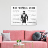 Soccer Goalkeeper Personalized Keeper's Creed Leinwanddruck (Insitu (Wohnzimmer))