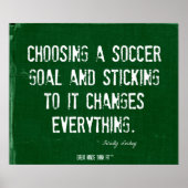 Soccer Goals Poster in Green Denim 004 (Vorne)