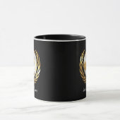 Soccer Gold und Silber Custom Tasse (Zentrum)