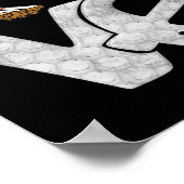 Soccer Graphic Sprichwort Liebe Herzball Poster (Ecke)