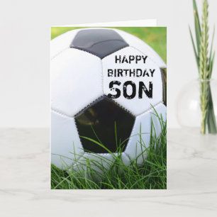 Soccer Happy Birthday Son Card Karte