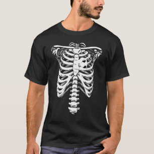 Soccer Heart Skelett Rib Käfig Halloween Liebe Soc T-Shirt