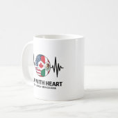 Soccer Heartbeat USA Canada Mexico 2026 Kaffeetasse (Vorderseite Links)