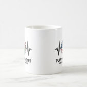Soccer Heartbeat USA Canada Mexico 2026 Kaffeetasse (Mittel)