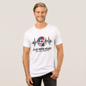 Soccer Heartbeat USA Canada Mexico 2026 Tri-Blend Shirt (Vorderseite voll)