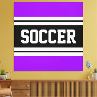 SOCCER Helle Lila Schwarz-weiße Racing Streifen