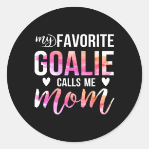 Soccer Hockey T-Shirt für Mamas meine Lieblings-Go Runder Aufkleber