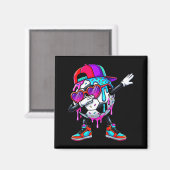 Soccer Ice Cream Drip Dabbing Sprinkles Srts Boys  Magnet (Vorderseite/Rückseite)