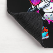 Soccer Ice Cream Drip Dabbing Sprinkles Srts Boys Mousepad (Ecke)