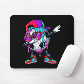 Soccer Ice Cream Drip Dabbing Sprinkles Srts Boys  Mousepad (Mit Mouse)