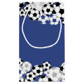 Soccer Invitational Blue mit Text Kleine Geschenktüte (Rückseite)