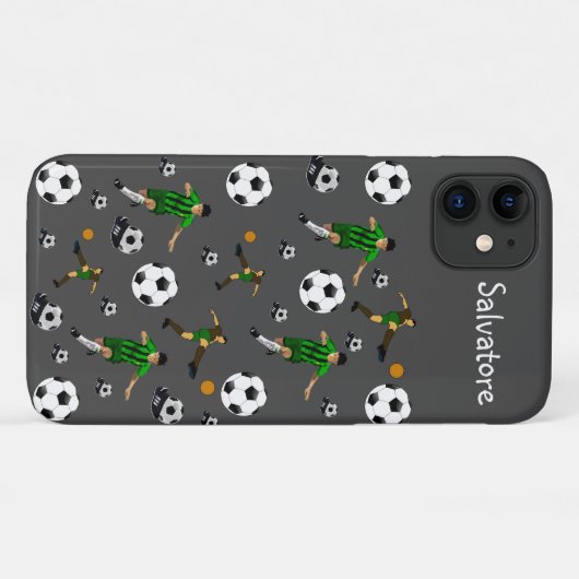 Soccer-Iphone-Fall Case-Mate iPhone Hülle (Rückseite (Horizontal))