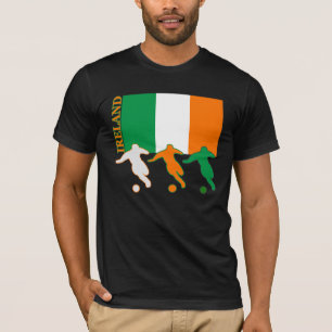 Soccer Ireland Dunkler T - Shirt