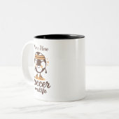 Soccer Is My Life Personalized Name Zweifarbige Tasse (Vorderseite Links)