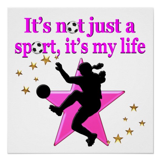 SOCCER IST MEIN LEBEN POSTER (Vorderseite)