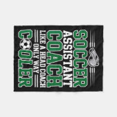 Soccer Istant Coach Like A Head Coach Only Way Coo Fleecedecke (Vorderseite (Horizontal))