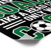 Soccer Istant Coach Like A Head Coach Only Way Coo Poster (Ecke)