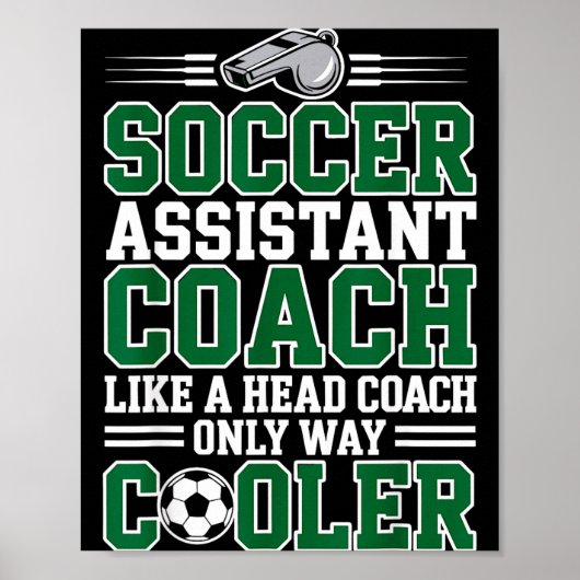 Soccer Istant Coach Like A Head Coach Only Way Coo Poster (Vorne)
