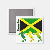 Soccer Jamaica Magnet (Vorderseite/Rückseite)