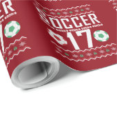 Soccer Jersey 17 Ugly Christmas Sweater Geschenkpapier (Rolleneckpunkt)