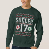 Soccer Jersey 17 Ugly Christmas Sweater Sweatshirt (Vorderseite)