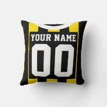 Soccer Jersey Name & Nummer Black & Yellow