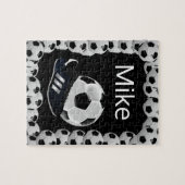 Soccer Jigsaw Puzzle Black (Horizontal)