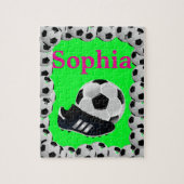 Soccer Jigsaw Puzzle Bright Green (Vertikal)