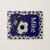 Soccer Jigsaw Puzzle Dark Blue (Horizontal)