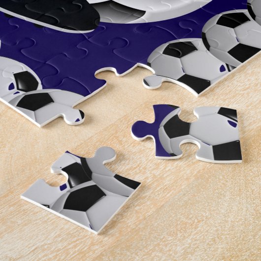 Soccer Jigsaw Puzzle Dark Blue (Seite)