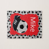 Soccer Jigsaw Puzzle Red (Horizontal)