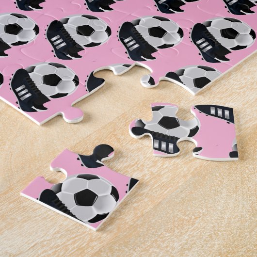 Soccer Jigsaw Puzzle Soft Baby Pink  (Seite)