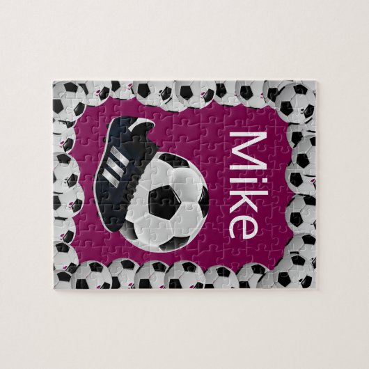 Soccer Jigsaw Puzzle Wine (Horizontal)