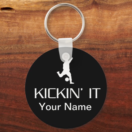 Soccer Kickin It Schlüsselanhänger (Vorderseite)