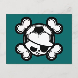 Soccer Kid Pirate Postkarte