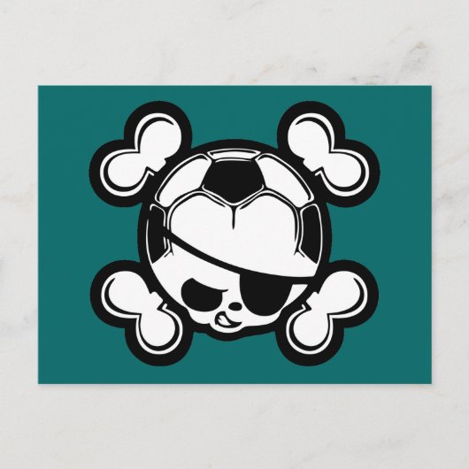 Soccer Kid Pirate Postkarte (Vorderseite)