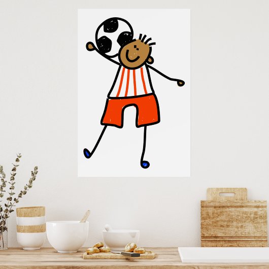 Soccer Kid Poster (Küche)